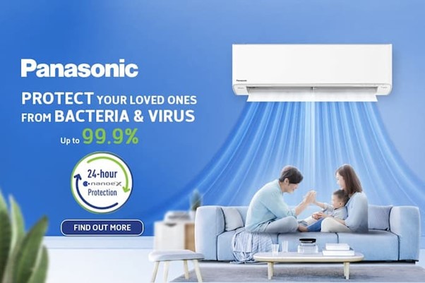 Panasonic heat pump ensuring clean indoor air in a stylish Auckland home setting.